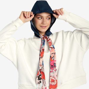 UNU Head Scarf Blue Summer Waterproof Hood NWT